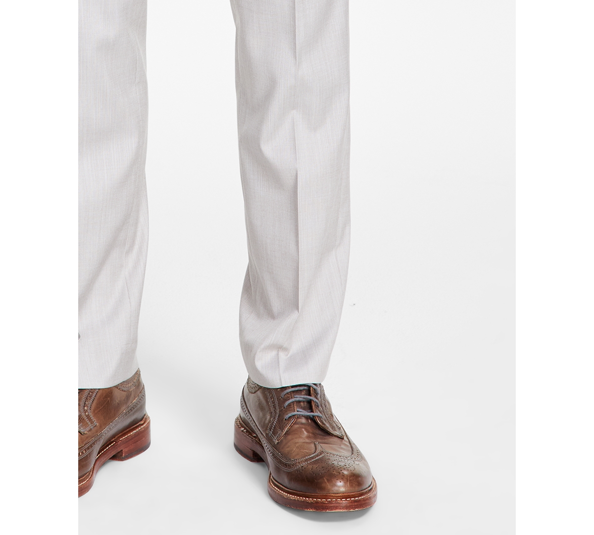 Dkny Men's Modern-FitNeat Suit Separate Pants - Natural