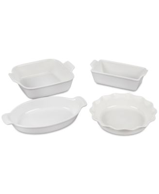 Stoneware 4-Pc. Heritage Bakeware Essentials Set