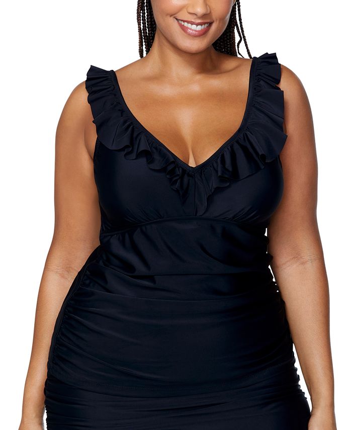 Raisins Curve Plus Size Andressa Tankini Top Macy's