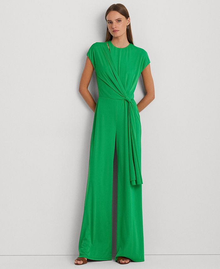 Macys green sales jumpsuit