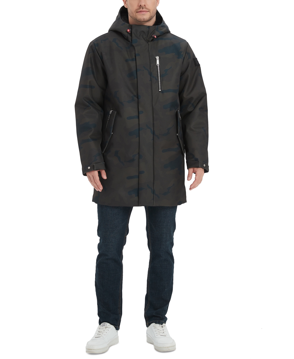 Shop Outdoor United Men's Calvary Twill Faux Fur-lined Parka In Camo