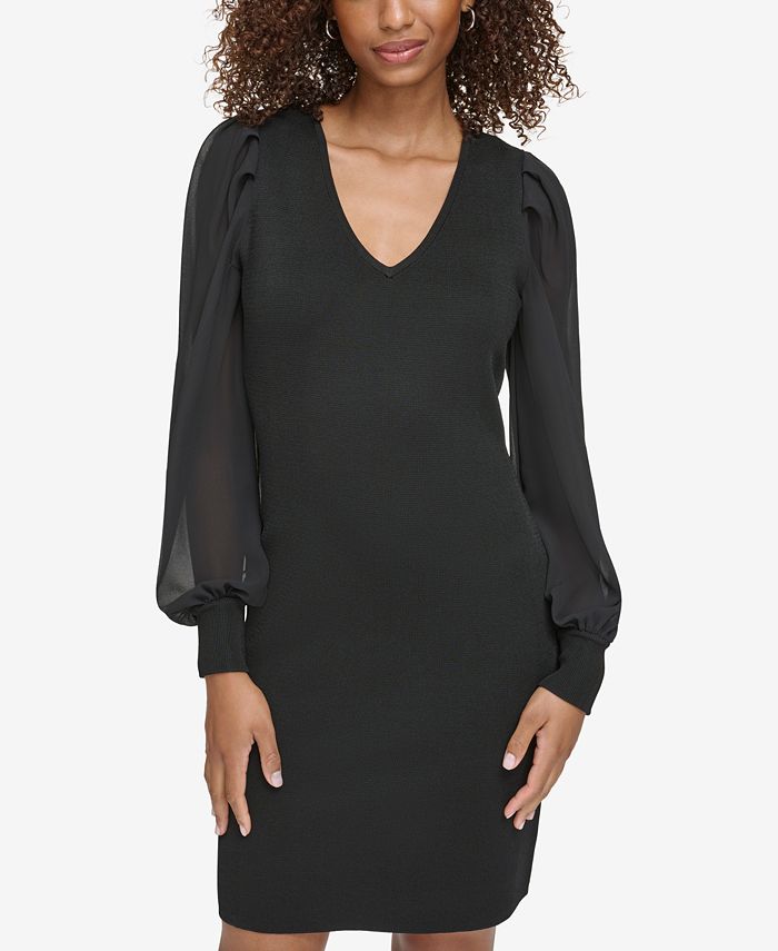 Karl lagerfeld tulip sleeve shift dress discount