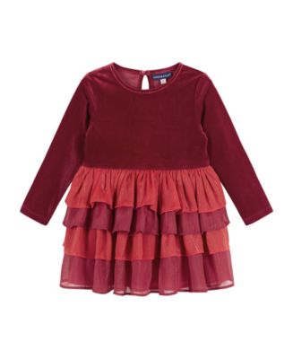 Andy & Evan Toddler Girls Toddler/Child Tiered Holiday Dress - Macy's
