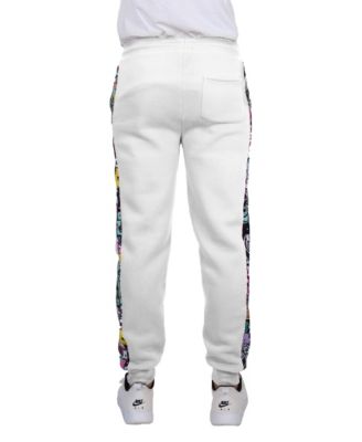Men's Fleece-Lined Jogger Sweatpants with Contrast Trim Design