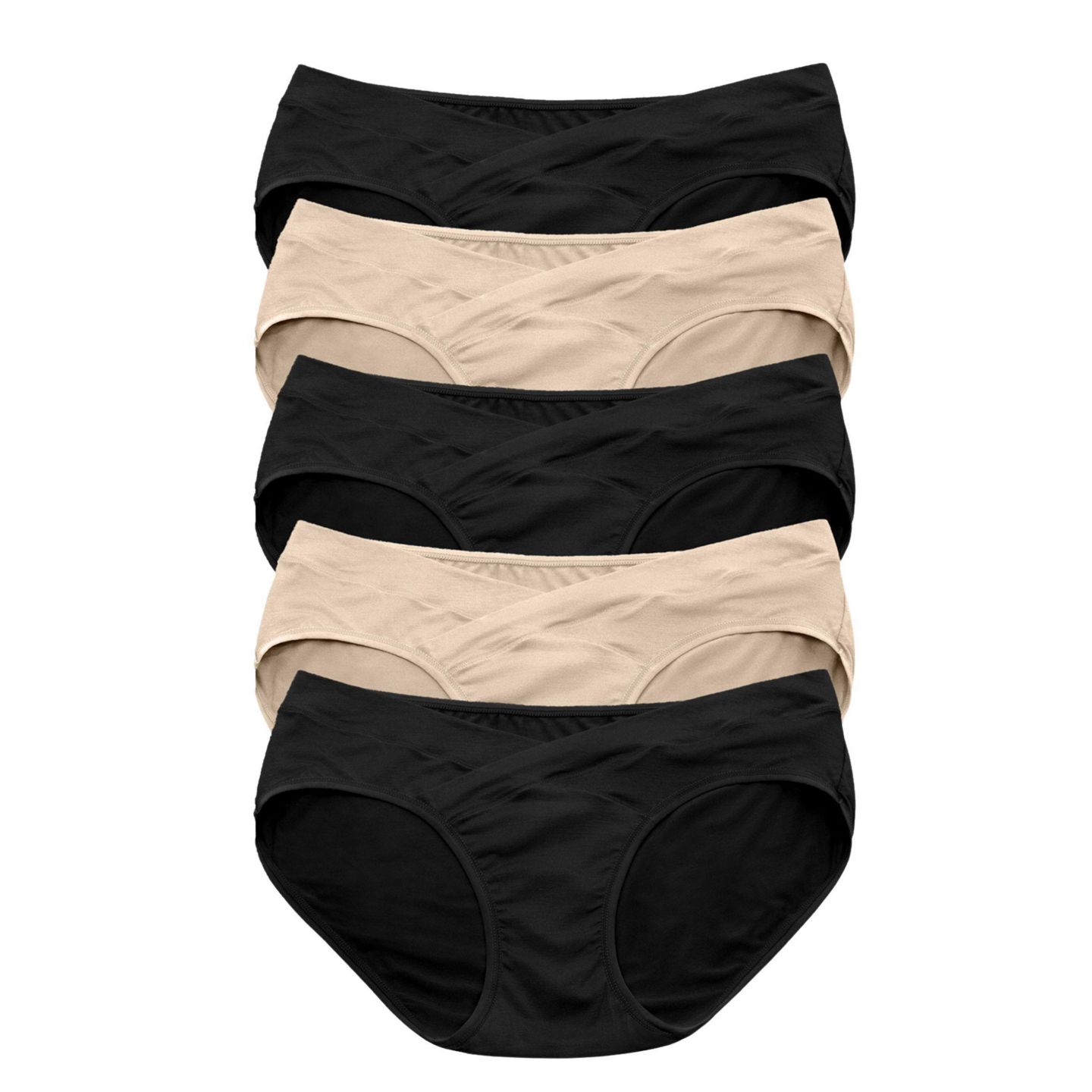 Трусы-бикини Maternity Under-the-Bump, 5 шт. — Kindred Bravely, цвет: Assorted Neutrals — фото 1
