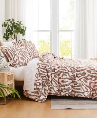 Khari Microfiber 3 Piece Duvet Cover Set, Queen