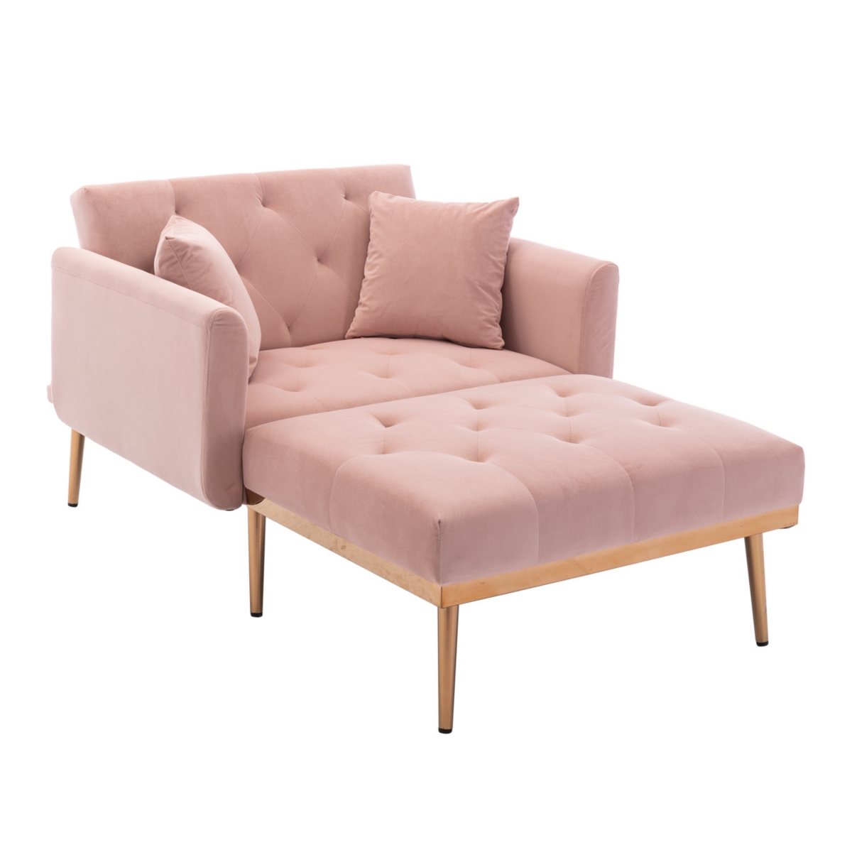 Simplie Fun Chaise Lounge Chair /accent Chair In Pink