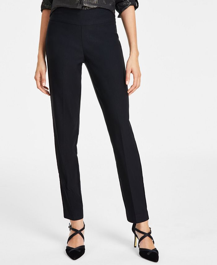 Gloria Vanderbilt Women's Tummy-Control Pull-On Slim Trousers, Regular,  Short & Long - Macy's