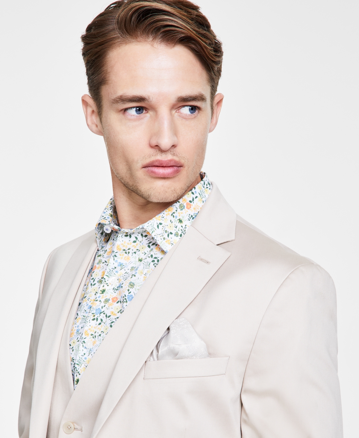 Bar Iii Men's Slim-Fit Cotton Stretch Solid Suit Jacket, Created for Macy's