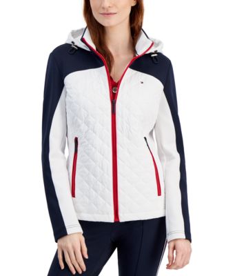 Tommy Hilfiger - Women's Colorblocked Quilted Scuba Jacket