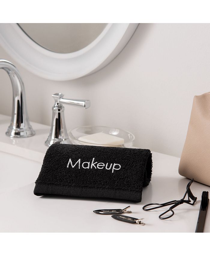 Arkwright Home Embroidered Makeup Remover Towels (Pack of 6) , 13x13 in