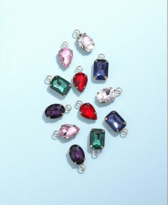 Unwritten Multi-Color Glass Mix and Match Hoop Earring Set