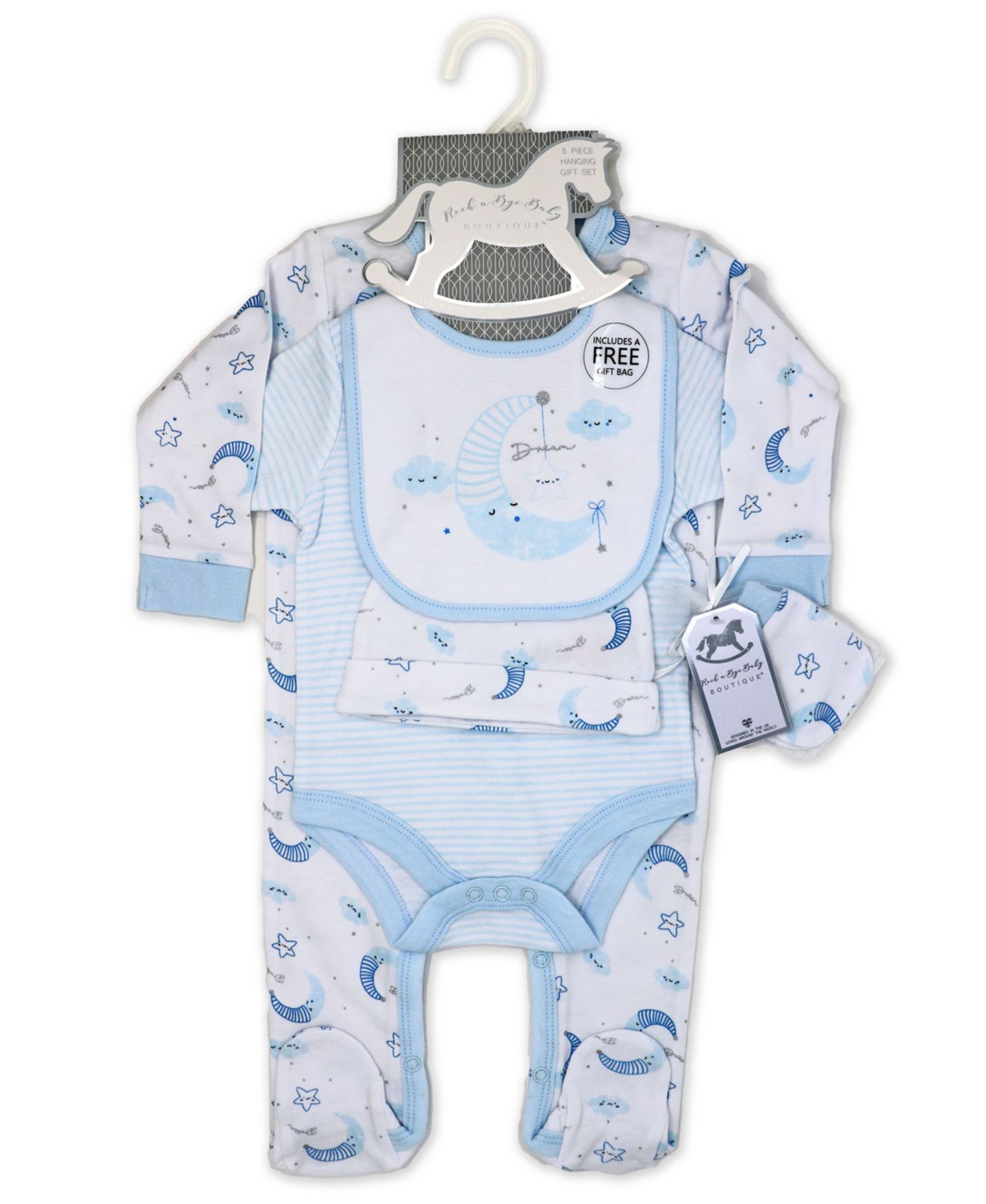 Сумки Rock-A-Bye Baby Boutique Layette Gift Set для мальчиков-малышей, цвет: Dreaming Moon — фото 3
