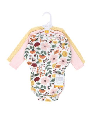 Essential All-Cotton Long-Sleeve Bodysuit Triple Pack