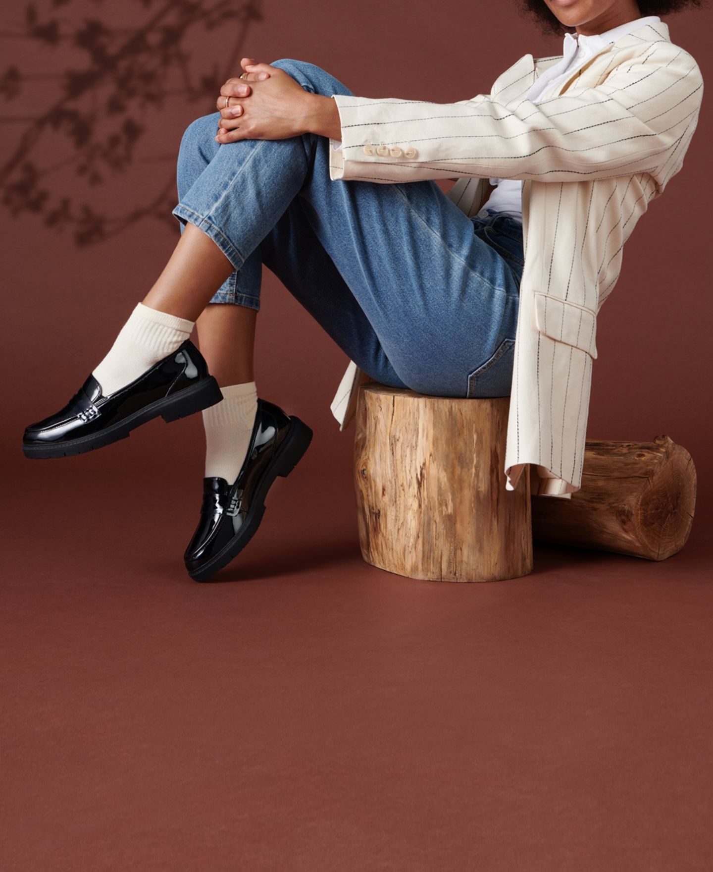 Женские туфли Clarks Westlynn Ayla Round-Toe Penny, цвет: Чёрный — фото 6