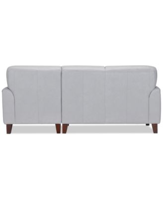 CLOSEOUT! Ashlinn 86" 2-Pc. Pastel Leather Sectional, Created for Macy's