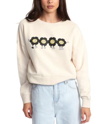 RVCA - Juniors' March Crewneck Graphic Sweatshirt