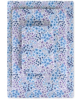 Sunham Microfiber Easy Care Printed 4-Pc. Sheet Set, King