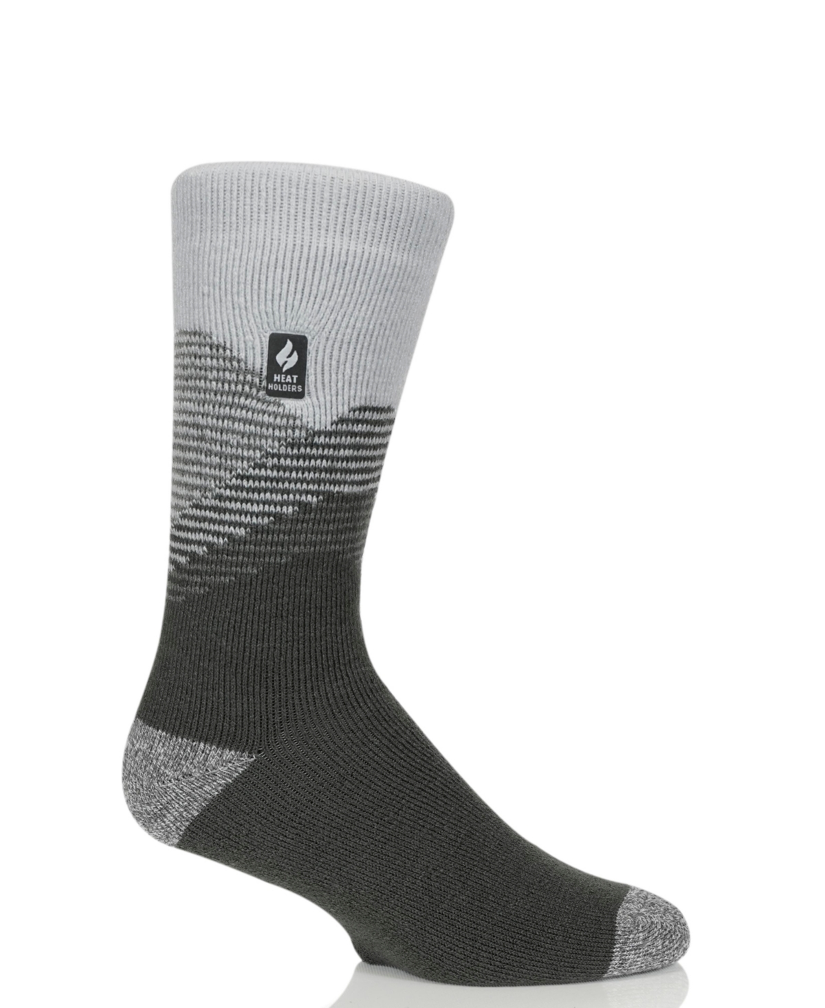 Heat Holders Men's Lite Alex Mountains Crew Sock In Gray