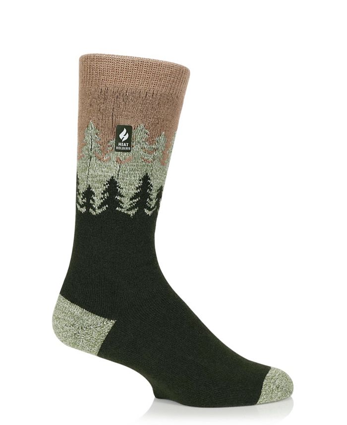 Heat Holders Men's Ultra Lite Balsam Trees Crew Sock Macy's