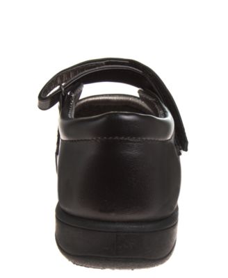 Big Girls School Hook and Loop Closure Shoes