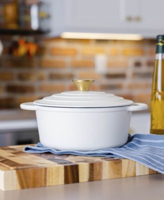 Enamel Cast Iron 3 Quart Dutch Oven with Lid