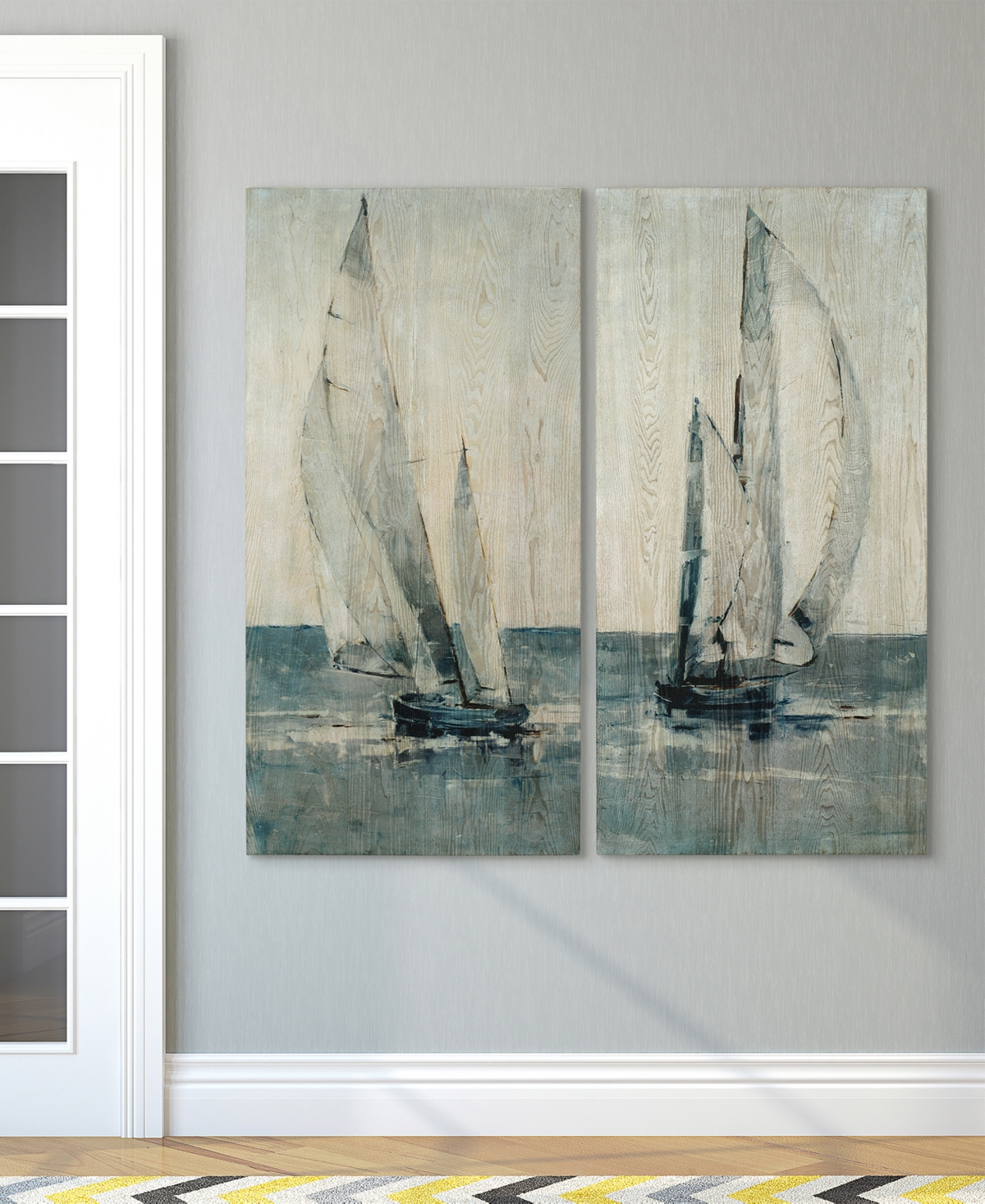 Empire Art Direct Gray Seas I Ii Fine Radiographic Photography Hi Definition Giclee Printed Directly On Hand Finished  In Gray