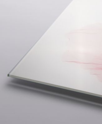 "Flowerscape Portrait" Frameless Free Floating Tempered Glass Panel Graphic Wall Art, 24" x 48" x 0.2"