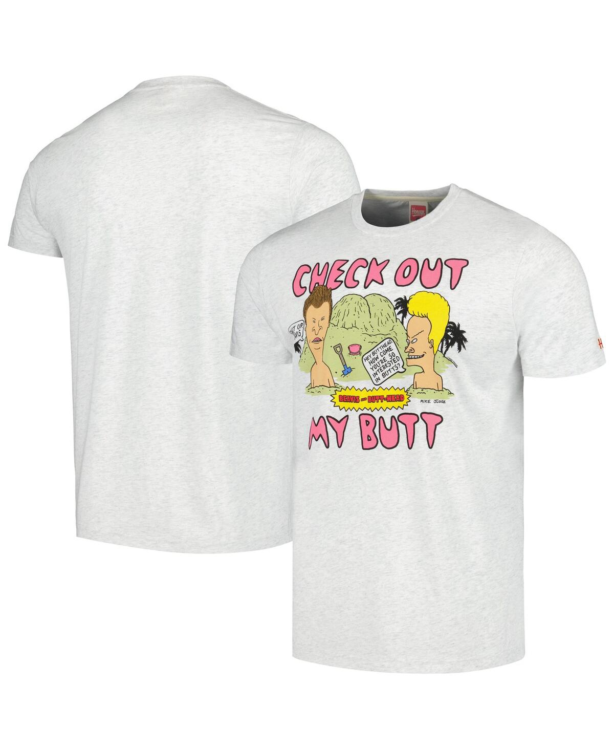 Men's and Women's Homage Ash Beavis and Butt-Head Tri-Blend T-shirt - Ash