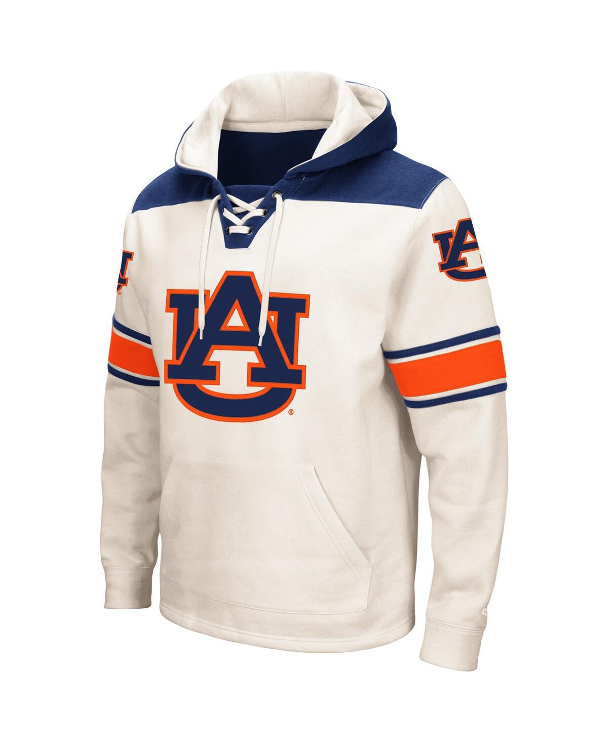 Colosseum Cream Auburn Tigers 2.0 Lace-up Hoodie In Cream