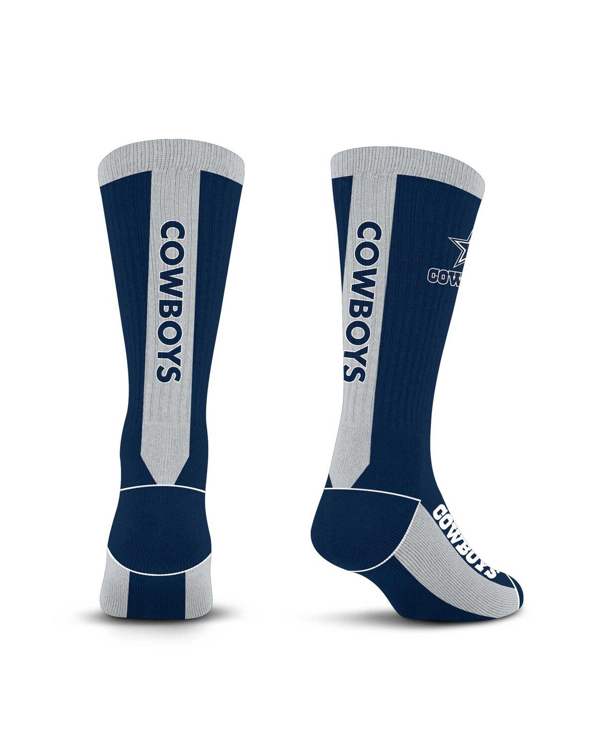 Shop For Bare Feet Men's And Women's  Dallas Cowboys Mvp Classic Crew Sock In Navy