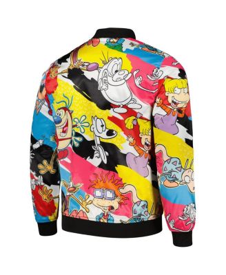 Men's Nickelodeon&nbsp;Retro Graphic Satin Full-Snap Jacket