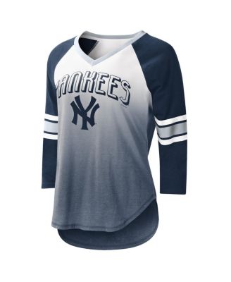 NEW YORK YANKEES MACY TEE - NAVY WOMENS