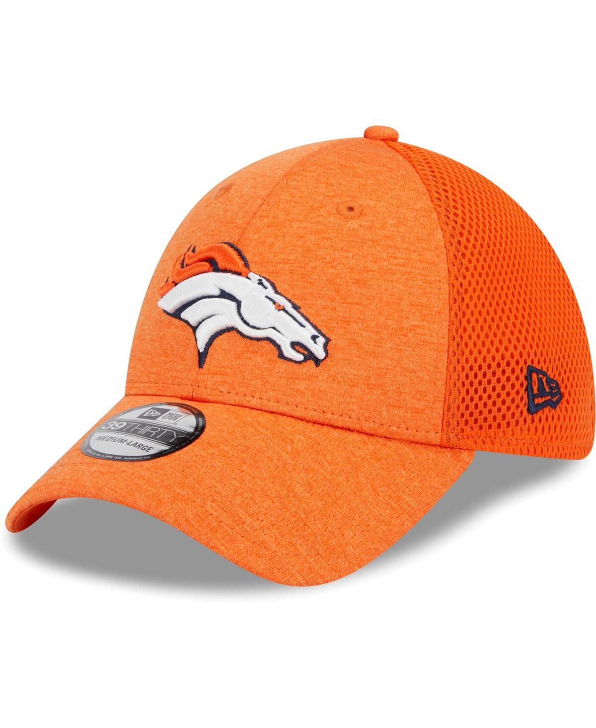New Era Men's  Orange Denver Broncos Stripe 39thirty Flex Hat