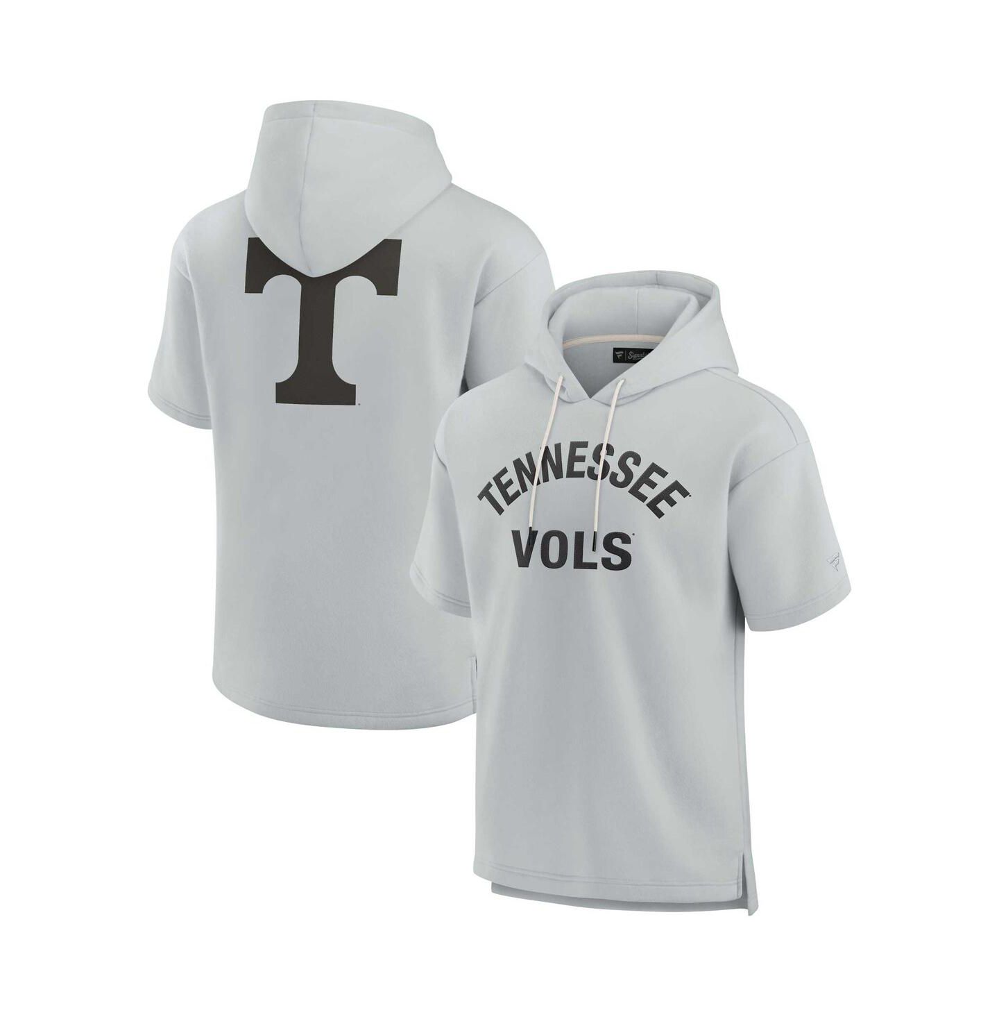Худи Fanatics Signature Gray Tennessee Volunteers Super Soft Fleece Short Sleeve Pullover — фото 1