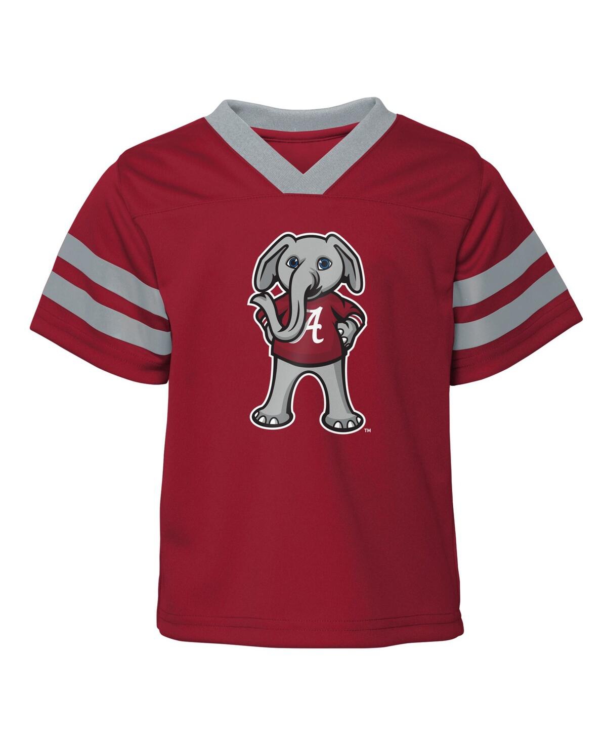 Outerstuff Toddler Boys And Girls Crimson Alabama Crimson Tide Two-piece Red Zone Jersey And Pants Set In Crimson