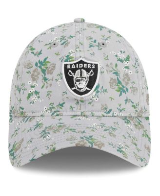 Women's Gray Las Vegas Raiders Bouquet 9TWENTY Adjustable Hat