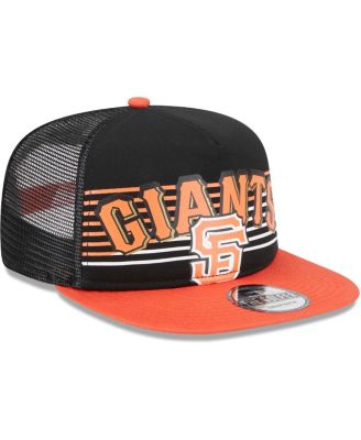 Men's Black San Francisco Giants Speed Golfer Trucker Snapback Hat