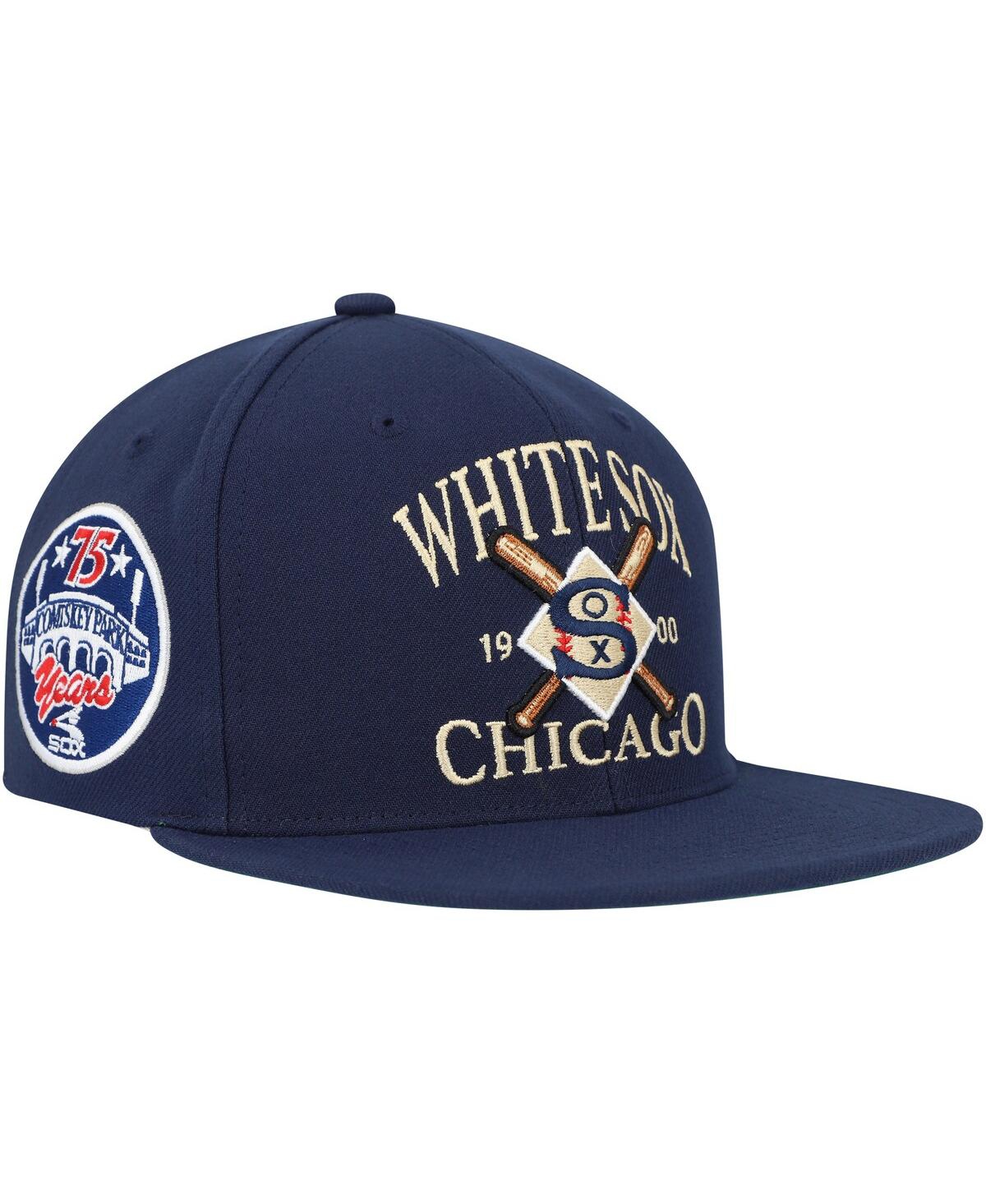 Men's Mitchell & Ness Gray Chicago White Sox Cooperstown Collection Away  Snapback Hat