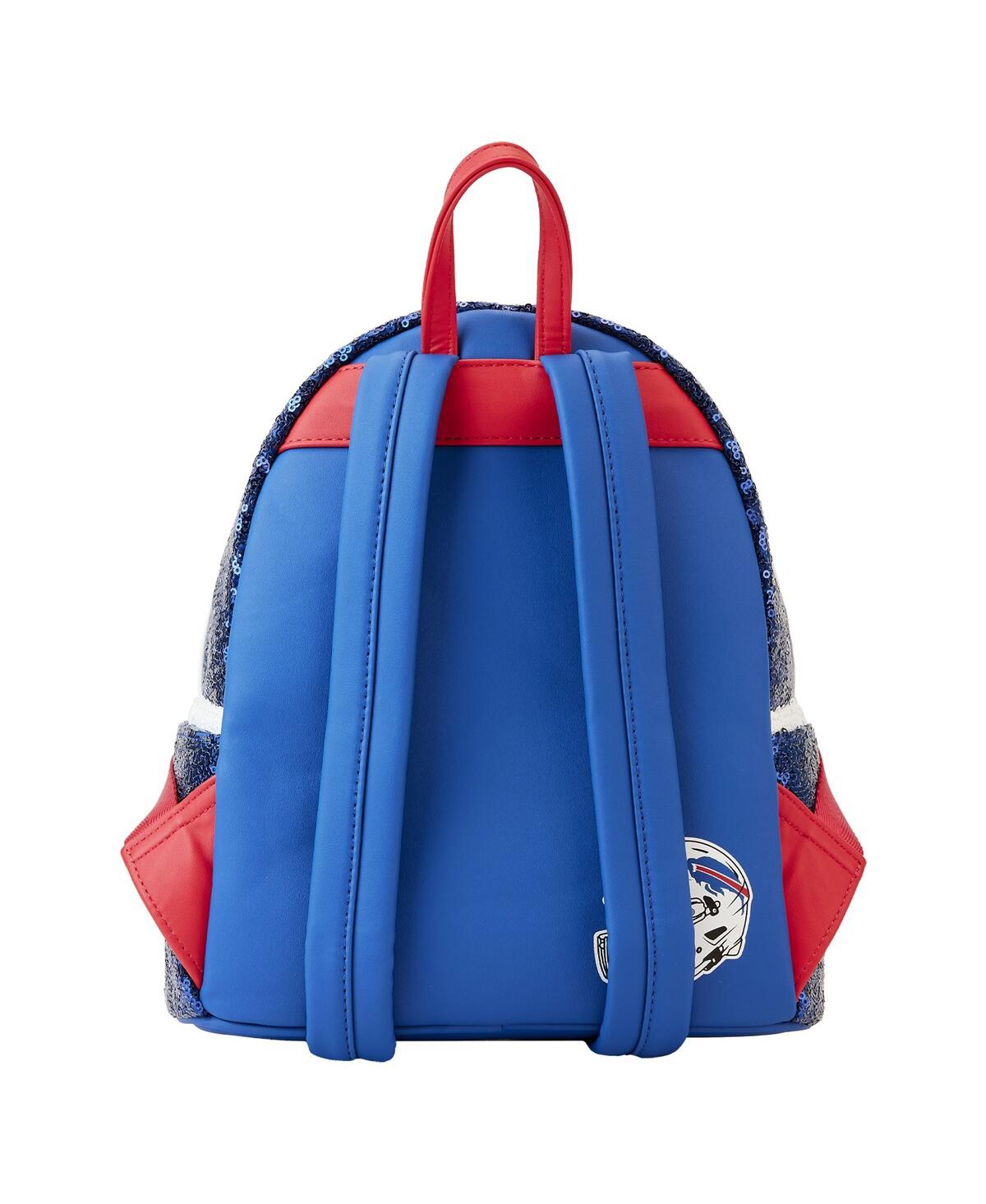 Shop Loungefly Men's And Women's  Buffalo Bills Sequin Mini Backpack In Blue