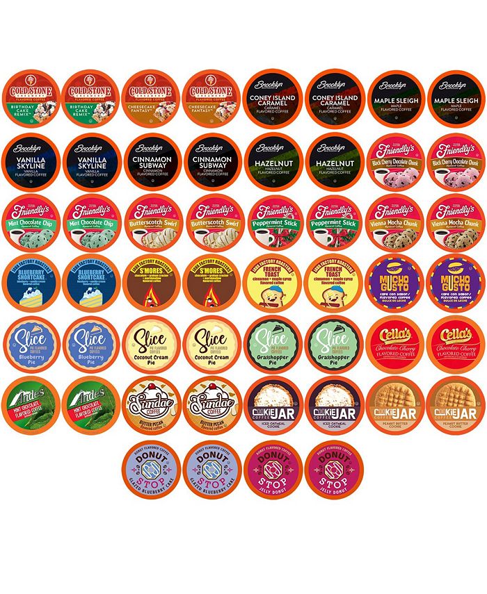 Two Rivers Coffee Flavored Coffee Pods Sampler ,2.0 Keurig, Assorted ...