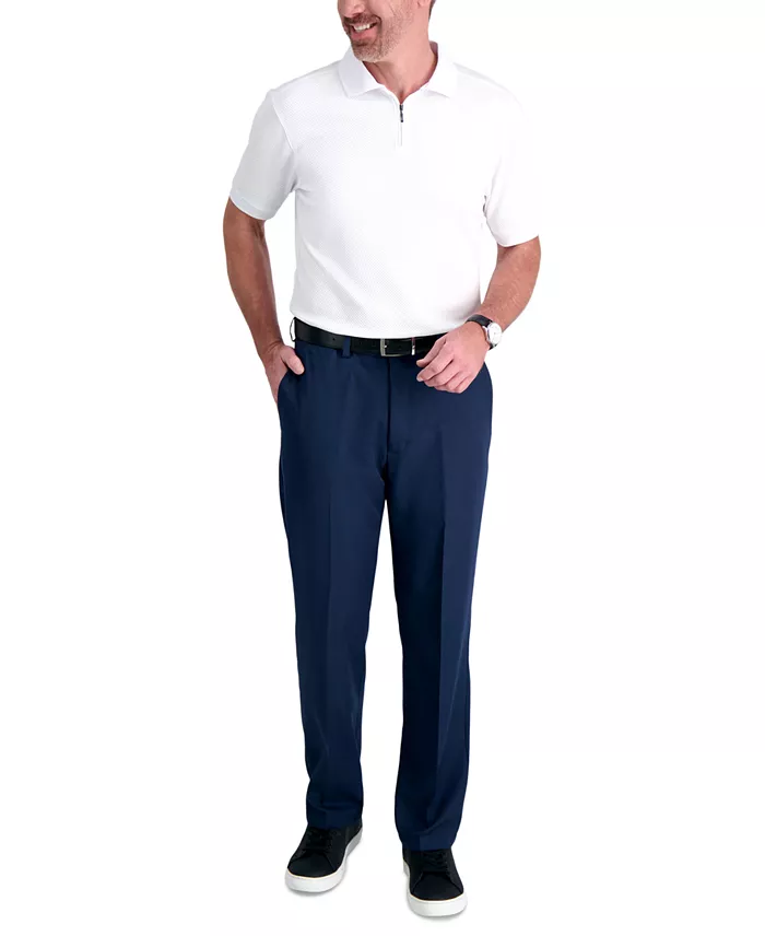 Men's Cool 18 PRO&reg; Classic-Fit Expandable Waist Flat Front Stretch Dress Pants