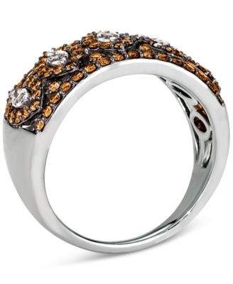 Vanilla Diamond & Chocolate Diamond Ring (1-1/5 ct. t.w.) in Platinum