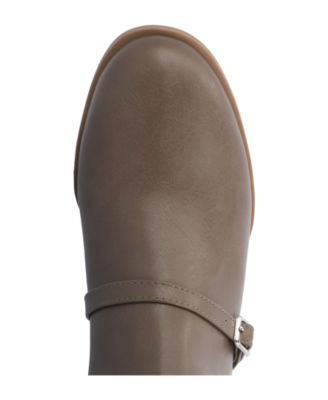 Women's Elettra Block Heel Buckle Detail Knee High Boots