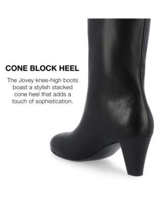 Women's Jovey Kitten Heel Knee High Boots