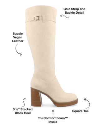 Women's Letice Wide Width Wide Calf Square Toe Platform Knee High Boots