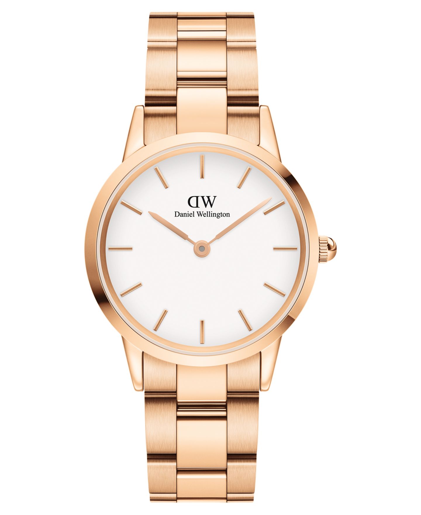 Женские часы Daniel Wellington Iconic Link 23K Rose Gold PVD Plated Stainless Steel 32mm — фото 1
