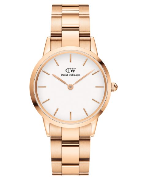 Женские часы Daniel Wellington Iconic Link 23K Rose Gold PVD Plated Stainless Steel 32mm