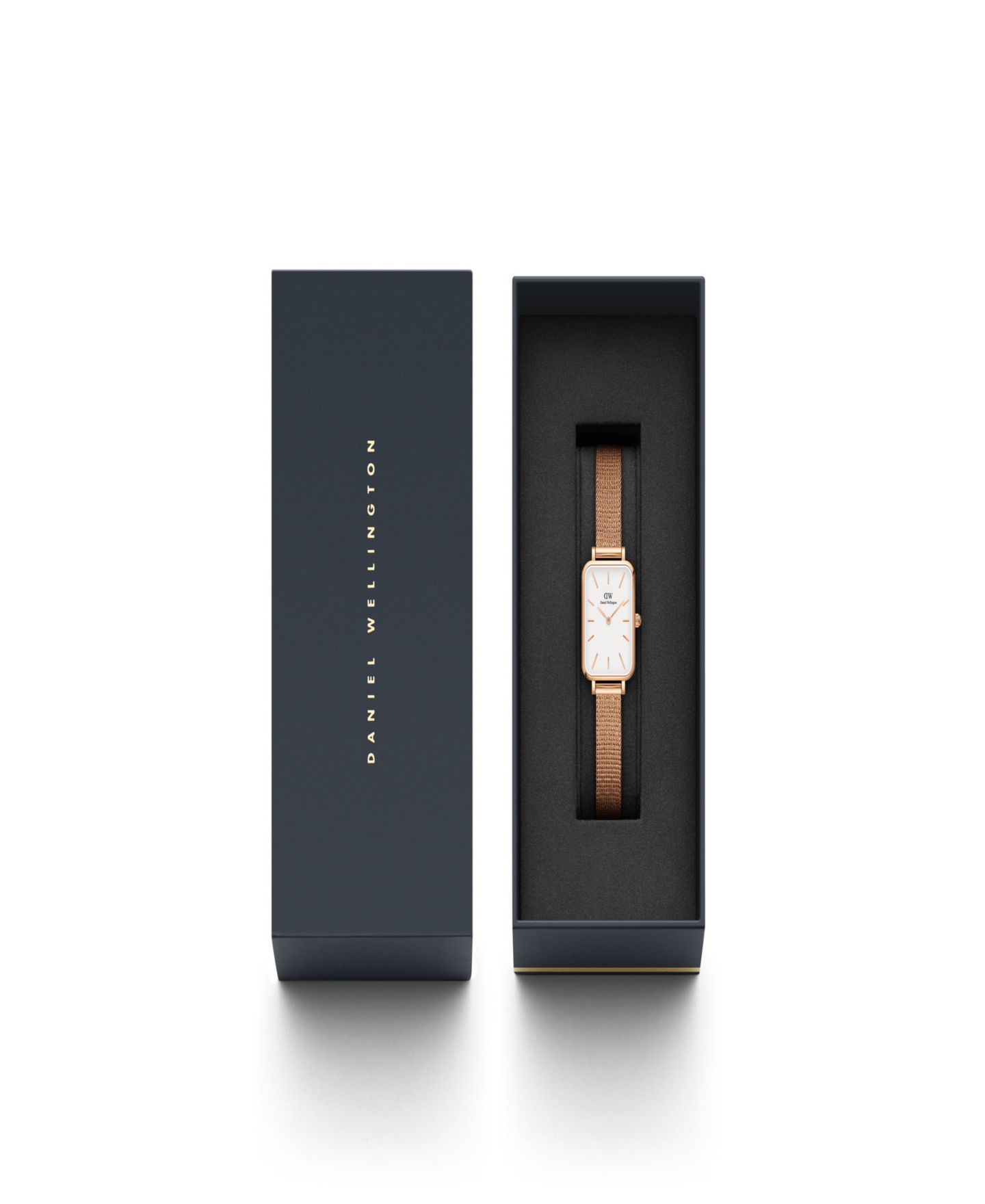 Женские часы Daniel Wellington Quadro Melrose Rose Gold-Tone Stainless Steel Watch 20 x 26mm — фото 2