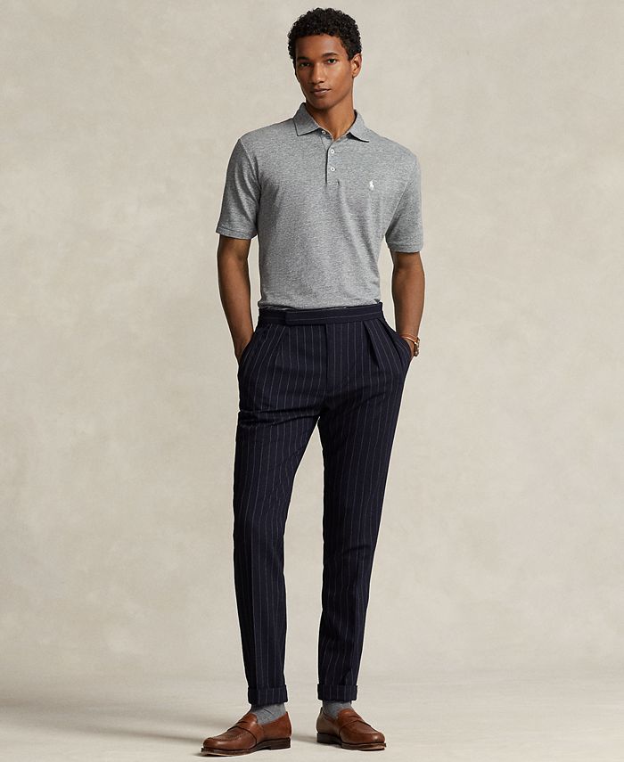 Cotton linen best sale polo